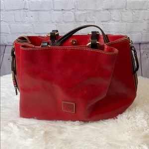 Beautiful Florentine Red Leather Dooney & Bourke